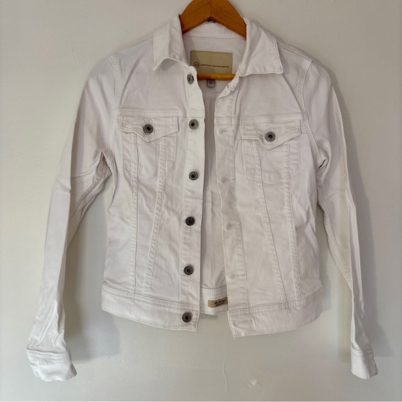 AG Adriano Goldschmied Robyn White Jean Jacket - Picture 5 of 8